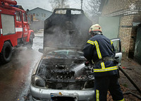 Бучанський район: ліквідовано загорання легкового автомобіля