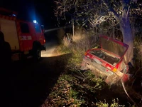 Дубенський район: рятувальники надали допомогу по транспортуванню травмованого водія внаслідок ДТП