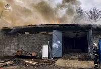 Звенигородка: рятувальники ліквідували пожежу в господарчій споруді