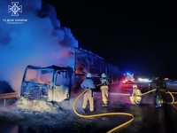 Харківський район: вогнеборці ліквідували пожежу у вантажному автомобілі
