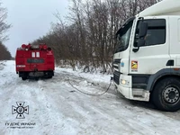 Рятувальники Кіровоградського гарнізону 4 рази надавали допомогу водім на складних ділянках доріг