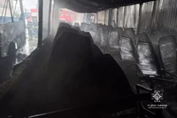М. Павлоград: надзвичайники ліквідували пожежу в гаражі з транспортними засобами