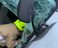 Полтавський район: рятувальники деблокували водія з понівеченого внаслідок ДТП автомобіля