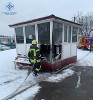 Білоцерківський район: ліквідовано загорання тимчасової будівлі