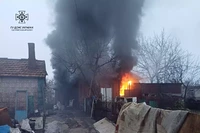 М. Кривий Ріг: вогнеборці загасили палаючий житловий будинок