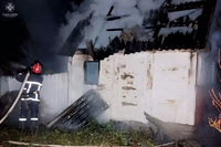 Житомирський район: рятувальники ліквідували пожежу в дерев’яній лазні