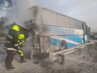 Житомирський район: рятувальники ліквідували загоряння рейсового автобуса