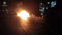 Полтавський район: рятувальники загасили пожежу в автомобілі