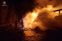Миргородський район: рятувальники ліквідували пожежу в гаражі