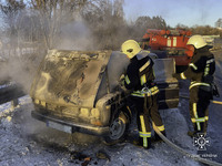 Рятувальники Вінниччини ліквідували загоряння автомобілів