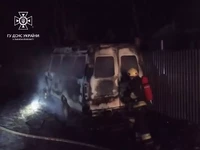 Дрогобицький район: вогнеборці ліквідували пожежу в автомобілі "ГАЗель"