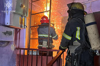 Харків: під час гасіння пожежі вогнеборці врятували людину