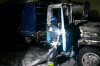 М. Кам’янський район: рятувальники ліквідували займання вантажного автомобіля