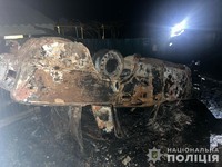 З'їхав у кювет і загорівся: поліцейські Вінниччини встановлюють обставини ДТП, у якій загинув чоловік