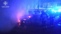 Рятувальники ліквідували пожежу автомобіля в місті Івано-Франківську