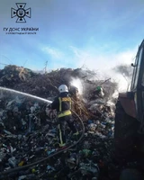 Голованівський район: вогнеборці загасили пожежу сміття на відкритій території