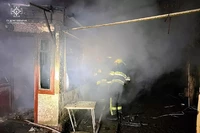 Новомосковський район: вогнеборці загасили пожежу на території приватного домоволодіння
