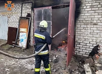 У Запоріжжі рятувальники ліквідували пожежу в гаражі