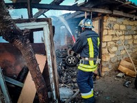 Березівський район: рятувальники ліквідували пожежу 2-х господарчих споруд