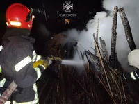 Рятувальнки ДСНС спільно з вогнеборцями-добровольцями МПК ліквідували пожежу господарської будівлі