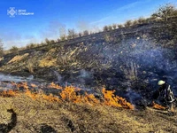Сумська область: вогнеборці двічі ліквідовували загоряння сухої рослинності