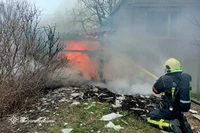 М. Павлоград: вогнеборці загасили пожежу на території приватного домоволодіння
