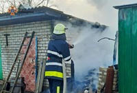 Ліквідовано загорання господарчої будівлі у Броварському районі