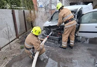 Полтавський район: вогнеборці загасили займання в автомобілі