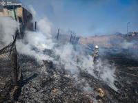 Баштанщина: через пожежу сухої трави та очерету ледь не згоріли житловий будинок та господарчі споруди