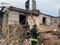М. Вовчанськ: рятувальники ліквідували наслідки ворожого бомбардування