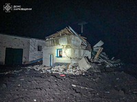 Харківська область: ворог завдав цинічного ракетного удару по пожежній частині, постраждав рятувальник