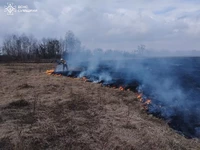 Сумський район: рятувальники ліквідовували загоряння сухої рослинності