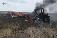 В Ізюмському районі трактор підірвався на вибухонебезпечному предметі