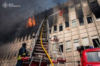 Харків: пожежу, що виникла внаслідок ворожого обстрілу, локалізовано