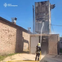 Рятувальники ліквідували пожежу на одному з приватних підприємств Коломийського району
