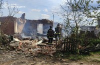 Чугуївський район: вогнеборці ліквідували пожежу спричинену ворожими обстрілами