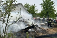 На Сарненщині рятувальники ліквідували пожежу у господарській будівлі