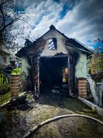 Дрогобицький район: на пожежі гаража травмувався чоловік
