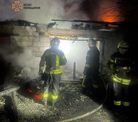 Рятувальники ліквідували загорання двоповерхового гаражу