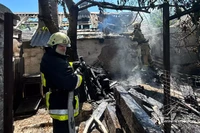 М. Кривий Ріг: рятувальники ліквідували пожежу у літній кухні