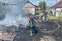 Новомосковський район: ліквідовано пожежу на території приватного домоволодіння
