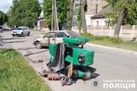 На Полтавщині поліція встановлює обставини ДТП, в якій травмовано мотоцикліста