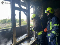В Тульчинському районі рятувальники ліквідували пожежу в п'ятиповерхівці