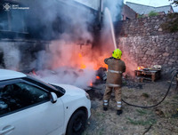Кременчук: вогнеборці ліквідували пожежу господарчої споруди