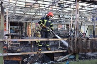 М. Харків: вогнеборці ліквідували пожежу в кафе