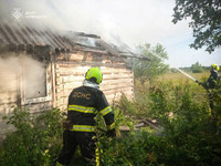 Рятувальники ліквідували загорання господарчої споруди та житлового будинку