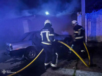 У Виноградові рятувальники ліквідували загорання автомобіля