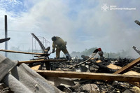М. Нікополь: рятувальники ліквідували пожежу, що виникла внаслідок ворожого обстрілу