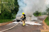Рівненський район: рятувальники ліквідували пожежу легкового автомобіля