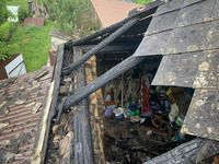 На Ужгородщині вогнеборці ліквідували пожежу на приватному обійсті